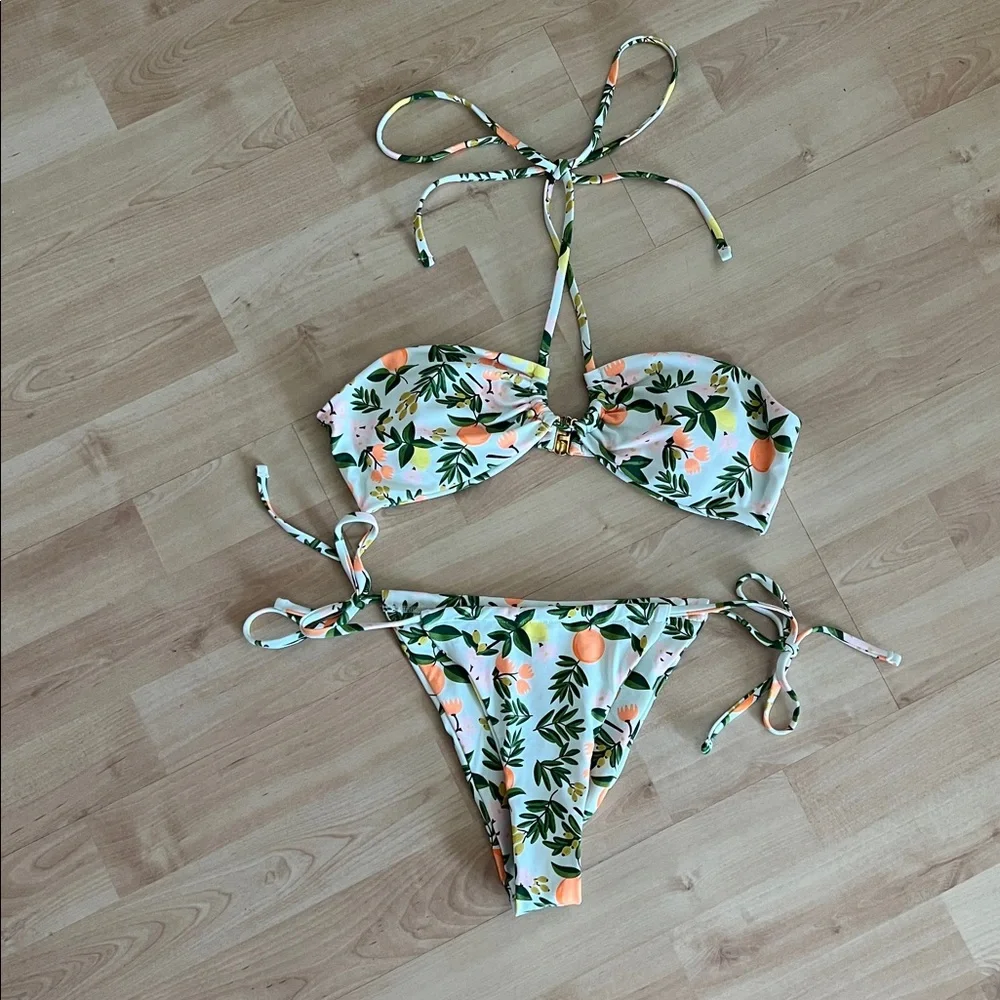 Floral Bandeau Bikini Set